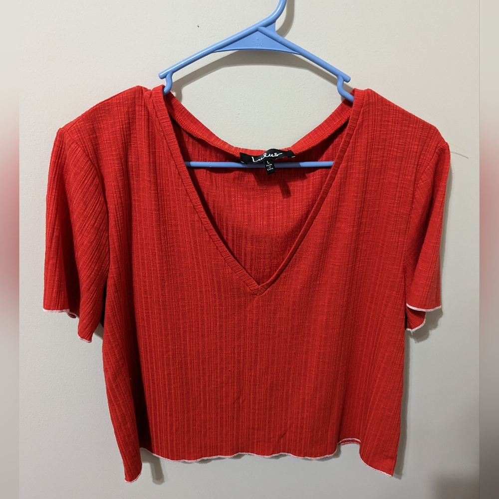 Lulu's Dark Orange Top, L